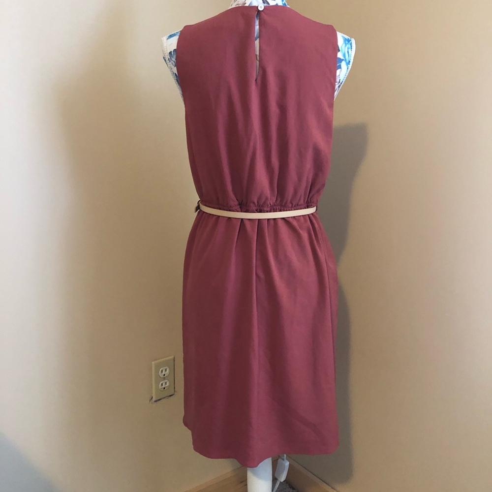 Zara punch pink colored ruffle dress size medium - Picture 3 of 8